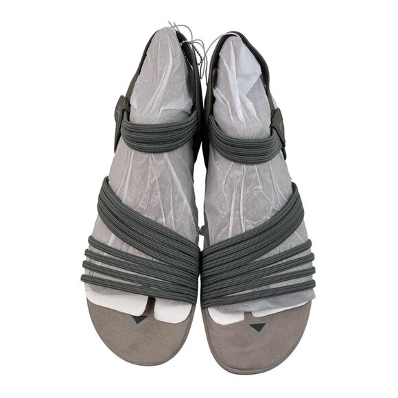 Skechers Womens Size 11 Olive Green Reggae Slim Coffee Run Sandals Stretch Fit - Picture 5 of 14